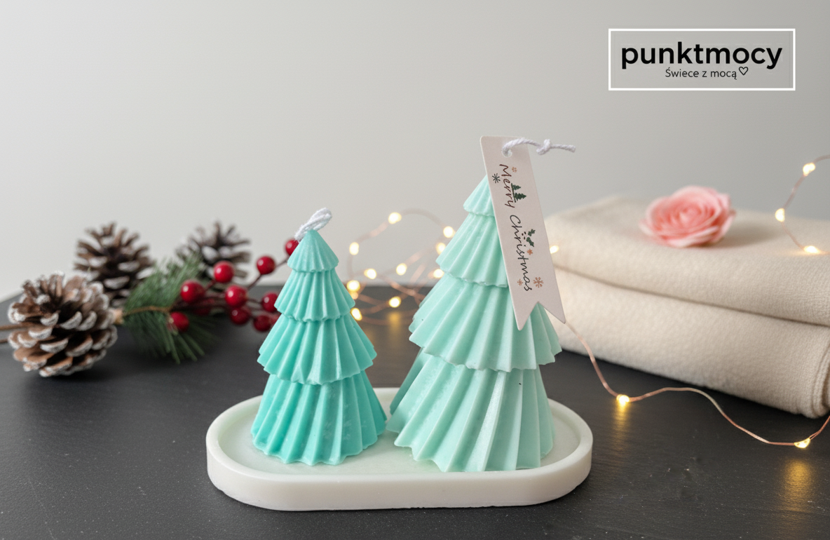 Zestaw Świeczek Sojowych Choinki - Świąteczna Magia