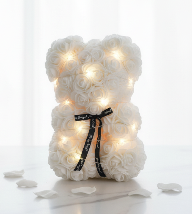 🌹 Miś z Wiecznych Róż – Wyraź Uczucia w Najsłodszy Sposób! 🐻