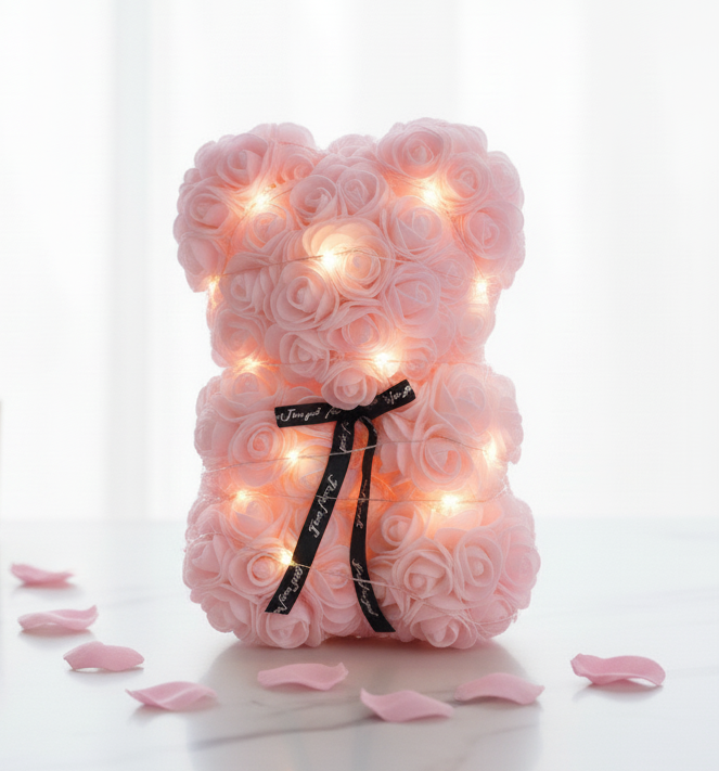 🌹 Miś z Wiecznych Róż – Wyraź Uczucia w Najsłodszy Sposób! 🐻