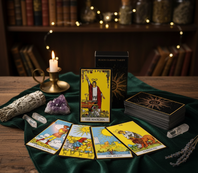 alia Tarota "Black Classic Tarot" – Klasyka w Nowoczesnym Wydaniu dla Głębokich Interpretacji